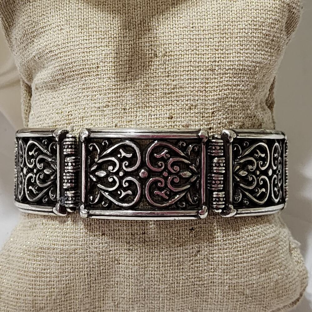Brighton scrolled vintage retired lace filigree bracelet